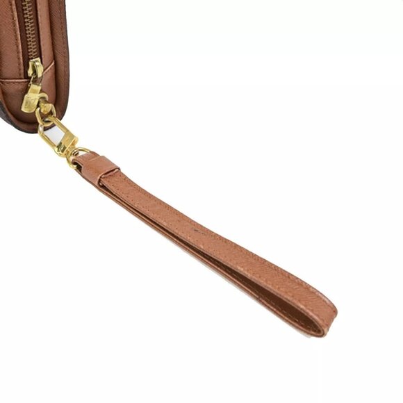 LOUIS VUITTON Orsay Clutch Hand Bag Monogram Leather Brown France - Picture 7 of 15